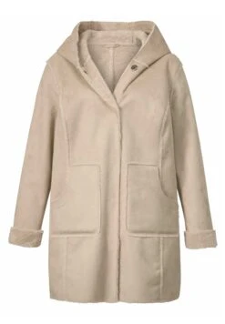 Halflange Jas - Beige -Mode Kledingwinkel 0006fbbfcc844f62808cc2294b2451a7