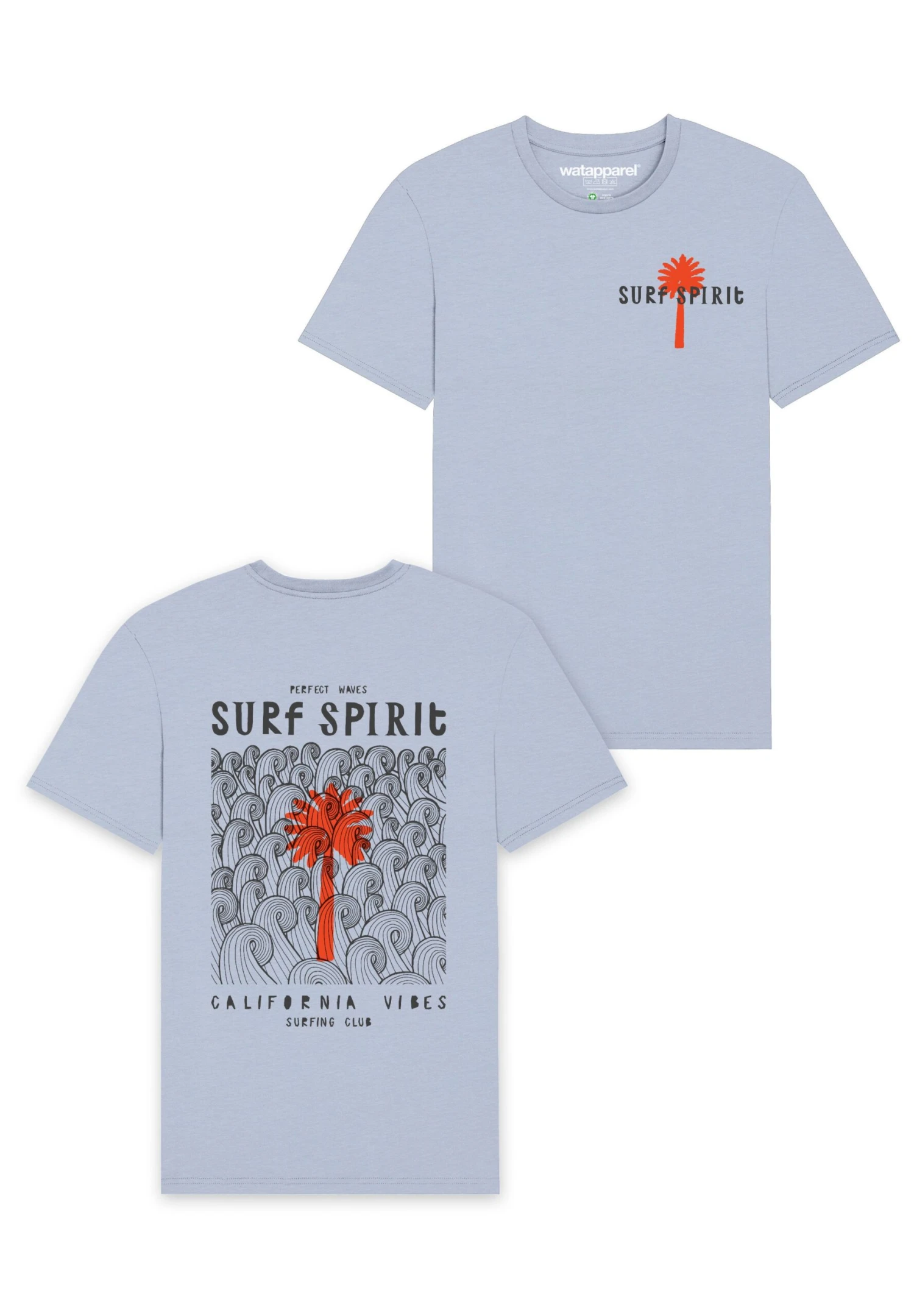 Surf Spirit - T-Shirt Print - Serene Blue 6 Surf Spirit - T-Shirt Print - Serene Blue - Afbeelding 4