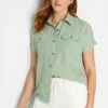 Pocket - Overhemdblouse - Green -Mode Kledingwinkel 007b878e485945b9be43840c56e8c6a9