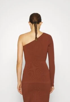 Victoria Beckham One Shoulder- Longsleeve - Brown -Mode Kledingwinkel 0217358df9164b7a921e80b5473e9e4c