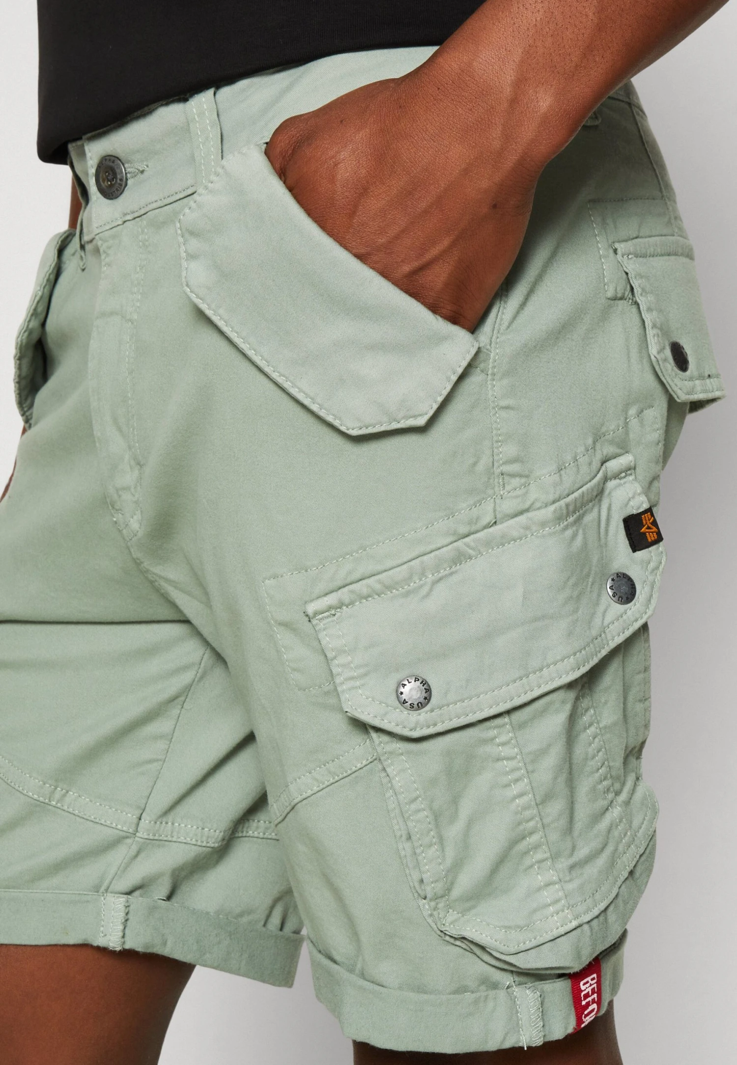 Alpha Industries Combat - Shorts - Dusty Green 6 Alpha Industries Combat - Shorts - Dusty Green - Afbeelding 4