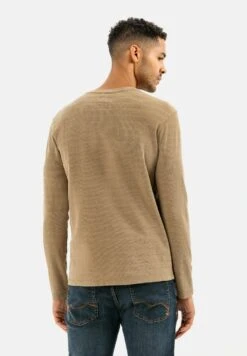 Camel Active Langarm Henley - Longsleeve - Wood -Mode Kledingwinkel 026b6a283e7c41b59057ef45a28a7054
