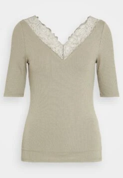 Yaselle V Neck- T-Shirt Print - Vetiver -Mode Kledingwinkel 0282911e363141cda071988784af8d17