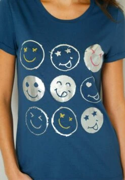 T-Shirt Print - Rauchblau -Mode Kledingwinkel 029518fa94cb42509ef9eaec538d5fb2