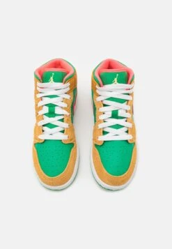 Air Jordan 1 Mid Se Unisex - Basketbalschoenen - Chutney/Celestial Gold/Lucky Green/Hot Punch/White -Mode Kledingwinkel 037ac53f92614d4685de8d3e8269720d