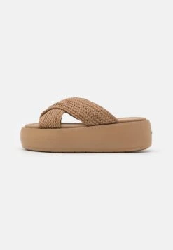 Calvin Klein Bubble Woven - Muiltjes Met Hak - Beige -Mode Kledingwinkel 050d5b76d0ad45318456a6dbfa6470fa