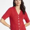 Vest - Red -Mode Kledingwinkel 0661e5b1d3f34448ab020609f8b94317
