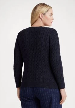 Katsaj Long Sleeve Cardigan - Vest - Lauren Navy -Mode Kledingwinkel 081e1f396a6b48bfbbe9abf7744b42d1