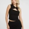 Guess Cut Out - Top - Schwarz