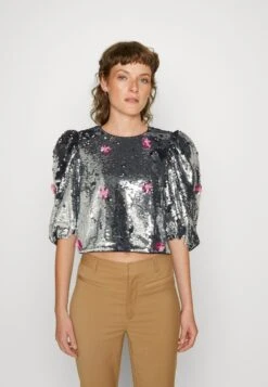 Custommade Oriana - Blouse - Silver