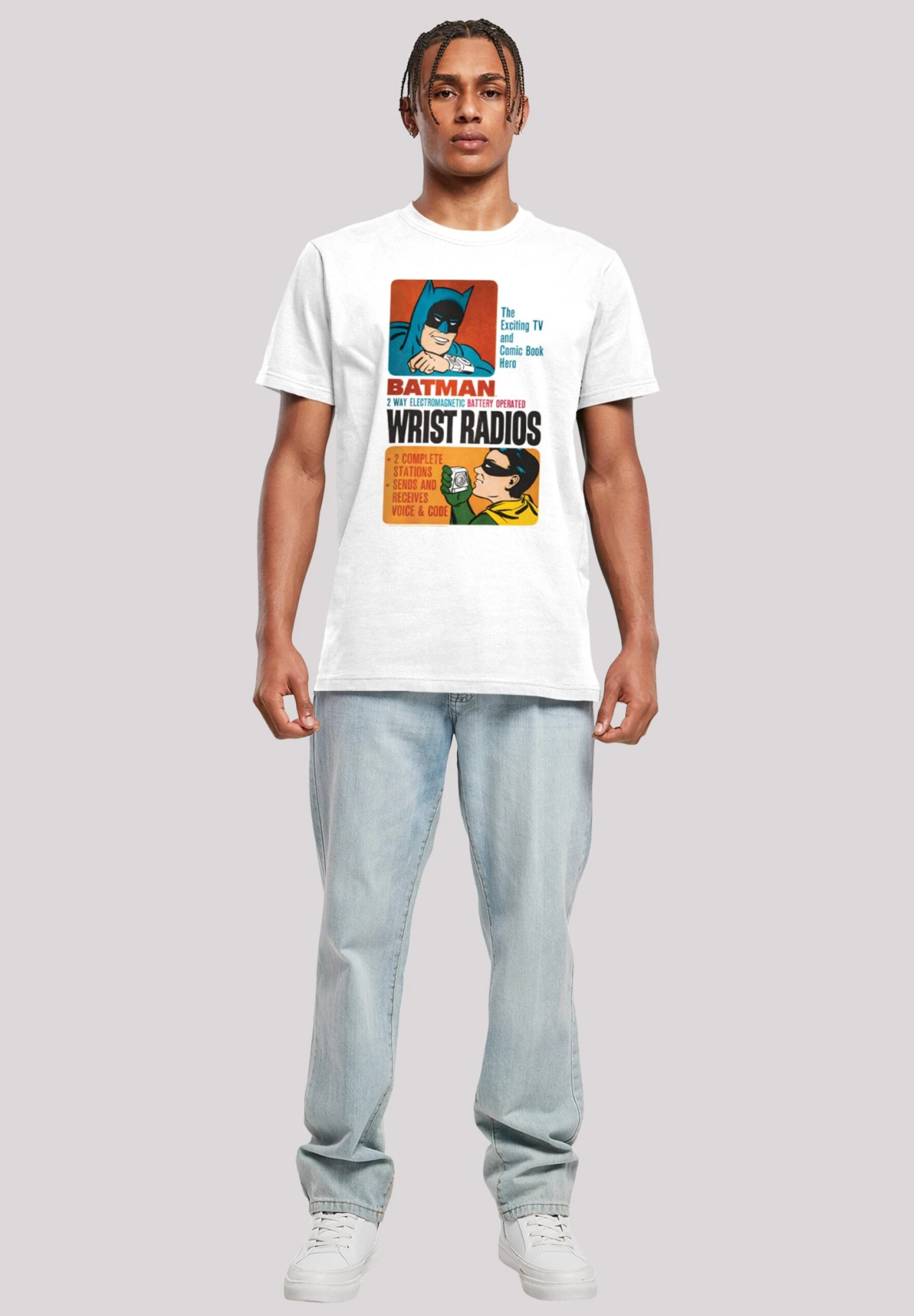 F4NT4STIC Batman- T-Shirt Print - White 4 F4NT4STIC Batman- T-Shirt Print - White - Afbeelding 2