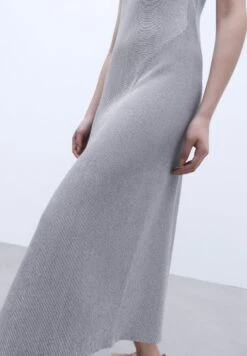 ADOLFO DOMINGUEZ V-Shaped Crew Neckline Long - Etui-Jurk - Black And White -Mode Kledingwinkel 10fc0016b2b048fe85606f3cca221415