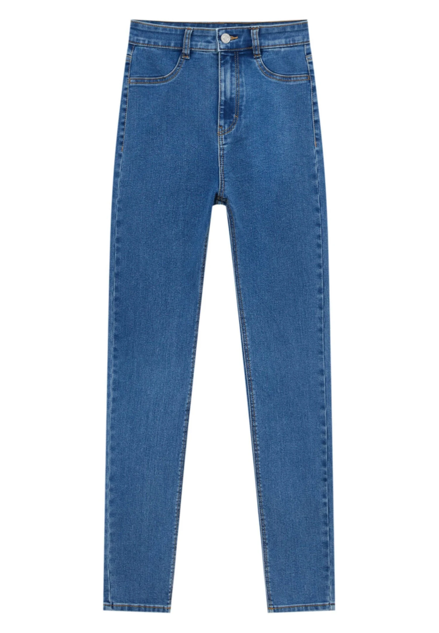 PULL & BEAR High-Waist - Jeans Skinny Fit - Royal Blue 8 PULL & BEAR High-Waist - Jeans Skinny Fit - Royal Blue - Afbeelding 6