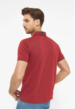 Valencia - Poloshirt - Warm Red Melange -Mode Kledingwinkel 1233f1e2f9cc4b5fb8f184e92f4d76bf