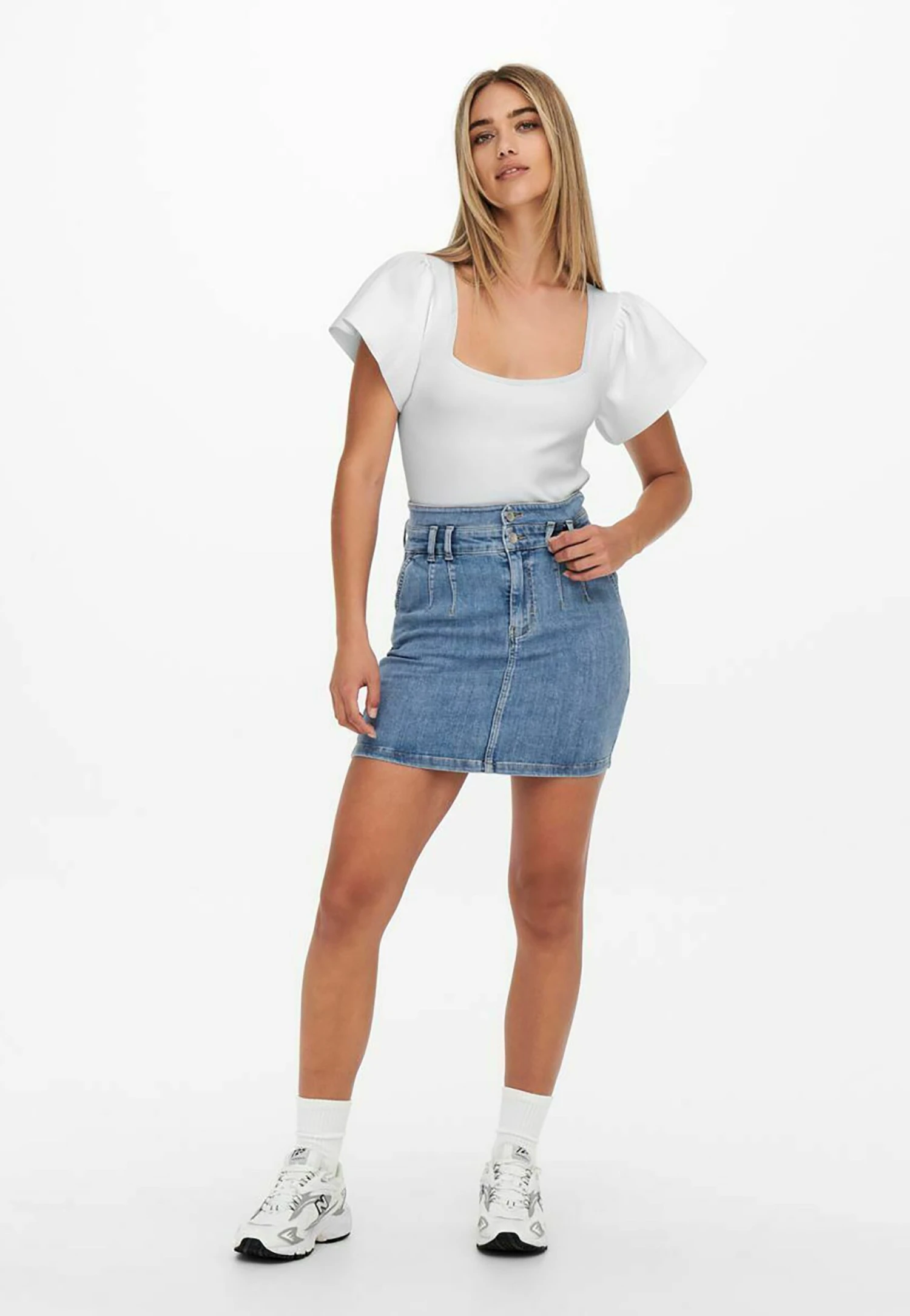 ONLY Onlkendra - T-Shirt Basic - Cloud Dancer 4 ONLY Onlkendra - T-Shirt Basic - Cloud Dancer - Afbeelding 2