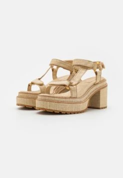 Cult Gaia Elka Platform - Sandalen Met Plateauzool - Natural -Mode Kledingwinkel 14fcc98169fa41d283e0a3894d2de8ec