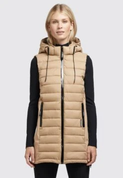 Khujo Weste Becca Matt - Bodywarmer - Beige -Mode Kledingwinkel 1551e7c2e3b344ffaa0097ece7aa83fc