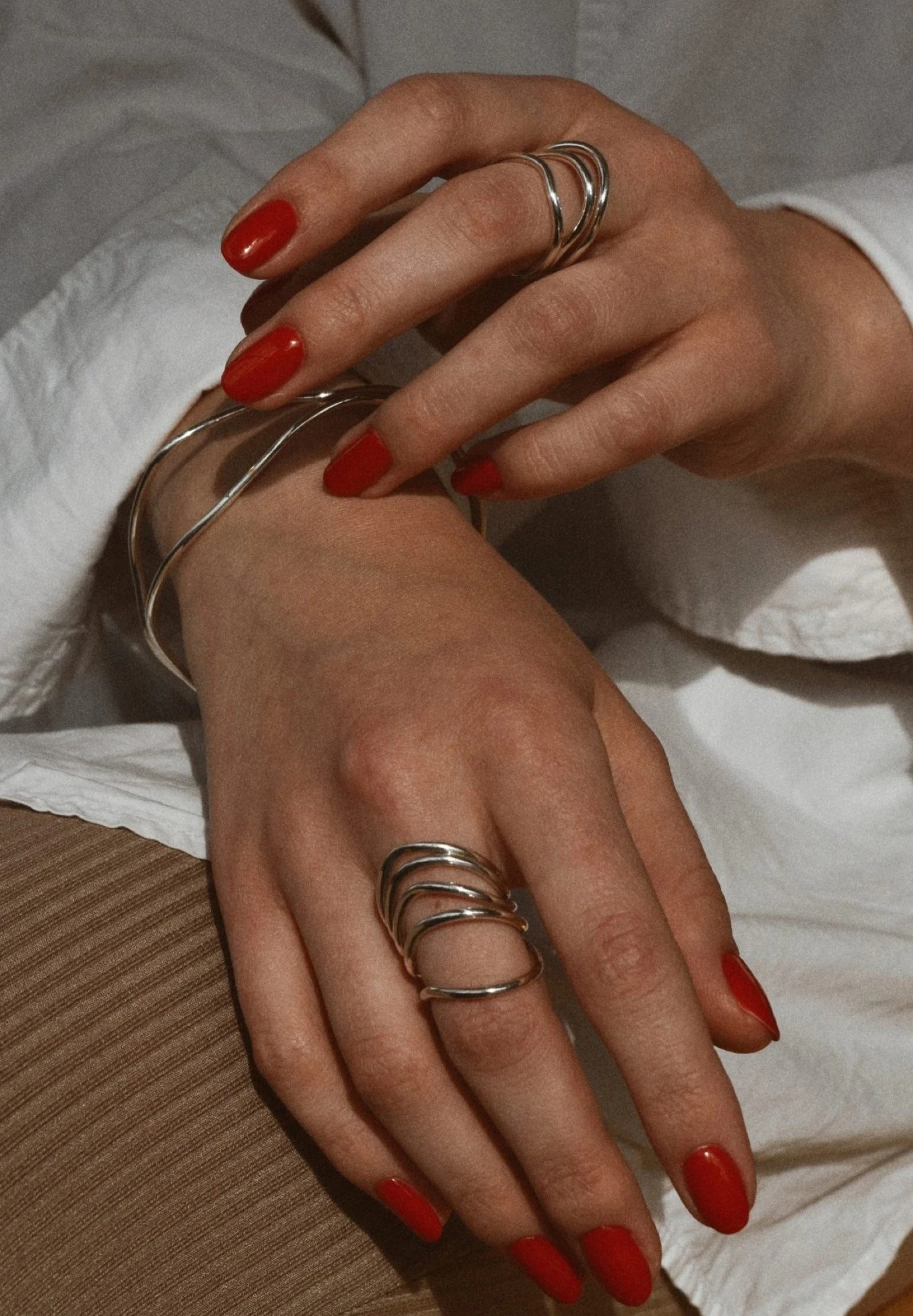 Wave- Armband - Silver 5 Wave- Armband - Silver - Afbeelding 3