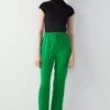 Ipekyol Drapey Comfortable Cut With Elastic Waistband - Broek - Green -Mode Kledingwinkel 16b2be44ef944c08bd04a76523ccd0ec