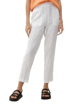 S.Oliver Mit Elastikbund - Broek - Weiß -Mode Kledingwinkel 170aa834abca4ab687ce3961194164c3