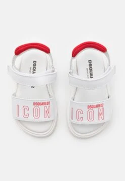 DSQUARED2 Unisex - Sandalen - White/Red -Mode Kledingwinkel 1780374485124ba2b85596d7b651b6be