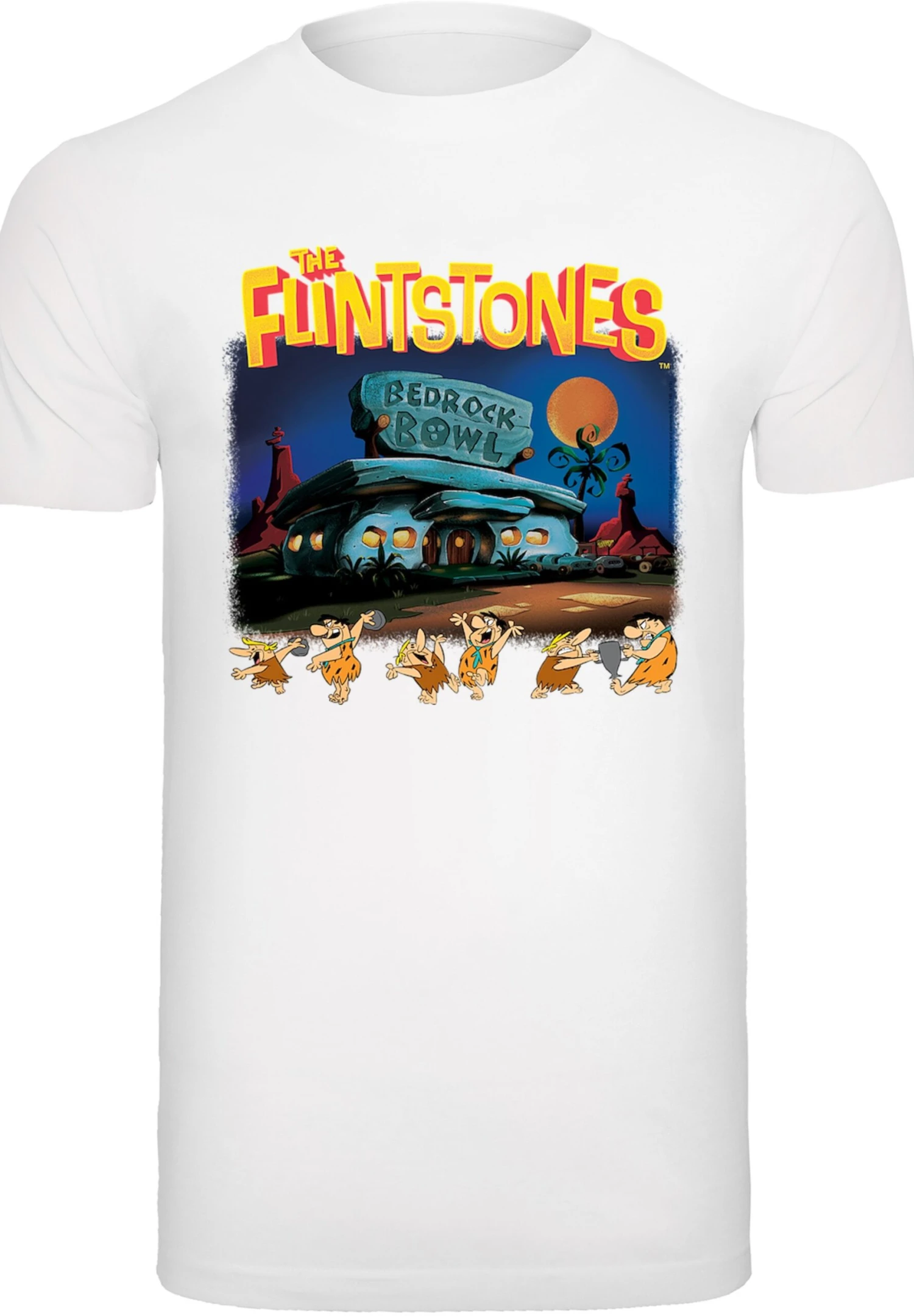 F4NT4STIC Die Familie Feuerstein Champions Of Bedrock Bowl - T-Shirt Print - White 8 F4NT4STIC Die Familie Feuerstein Champions Of Bedrock Bowl - T-Shirt Print - White - Afbeelding 6
