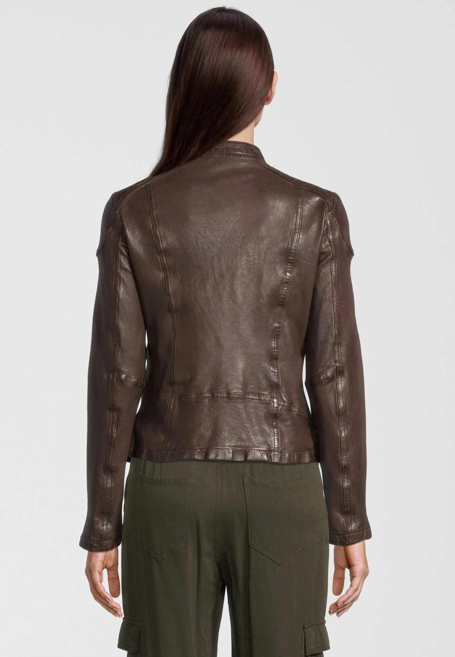 Buffalo Leren Jas - D Brown 4 Buffalo Leren Jas - D Brown - Afbeelding 2