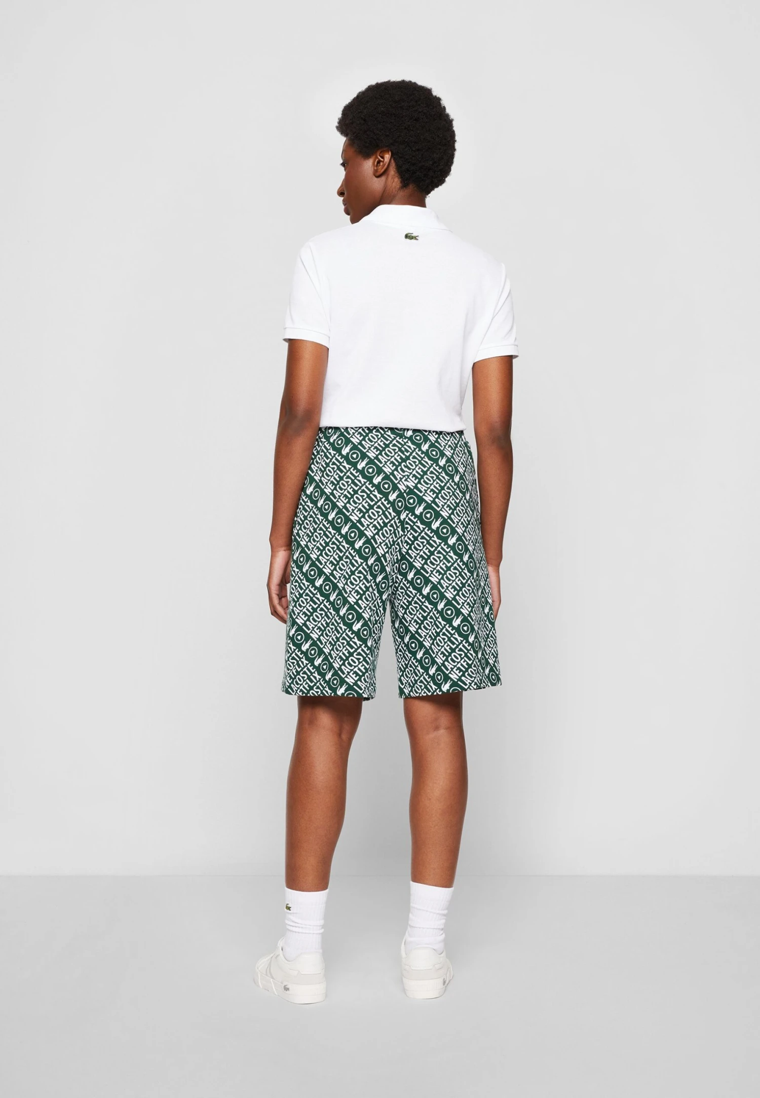 Lacoste X Netflix - Shorts - Green/White 6 Lacoste X Netflix - Shorts - Green/White - Afbeelding 4