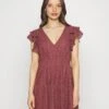 Vero Moda Petite Vmhoney Vneck Short Dress - Blousejurk - Rose Brown -Mode Kledingwinkel 1ab605f6c4f44e6d865df9096f0bcfdf