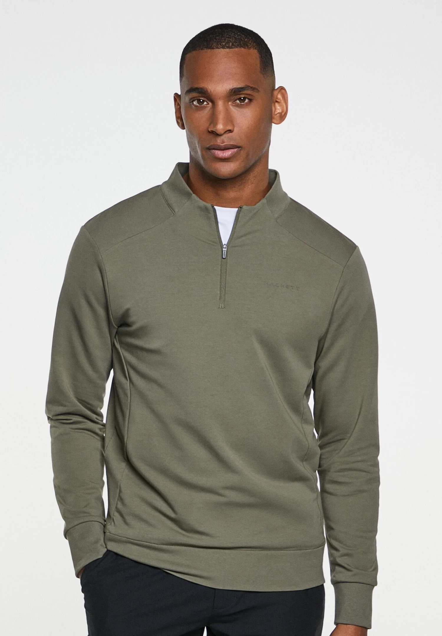 Hackett London Hs Hz - Sweater - Dusty Olive 3 Hackett London Hs Hz - Sweater - Dusty Olive