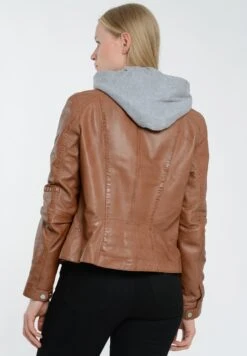 In Auffälliger - Leren Jas - Cognac -Mode Kledingwinkel 1cb651097bc641f9a05d7839d1283c8b