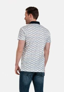 Poloshirt - White/Yellow/Blue -Mode Kledingwinkel 1ce47a59741a4920ad13562edf8493eb