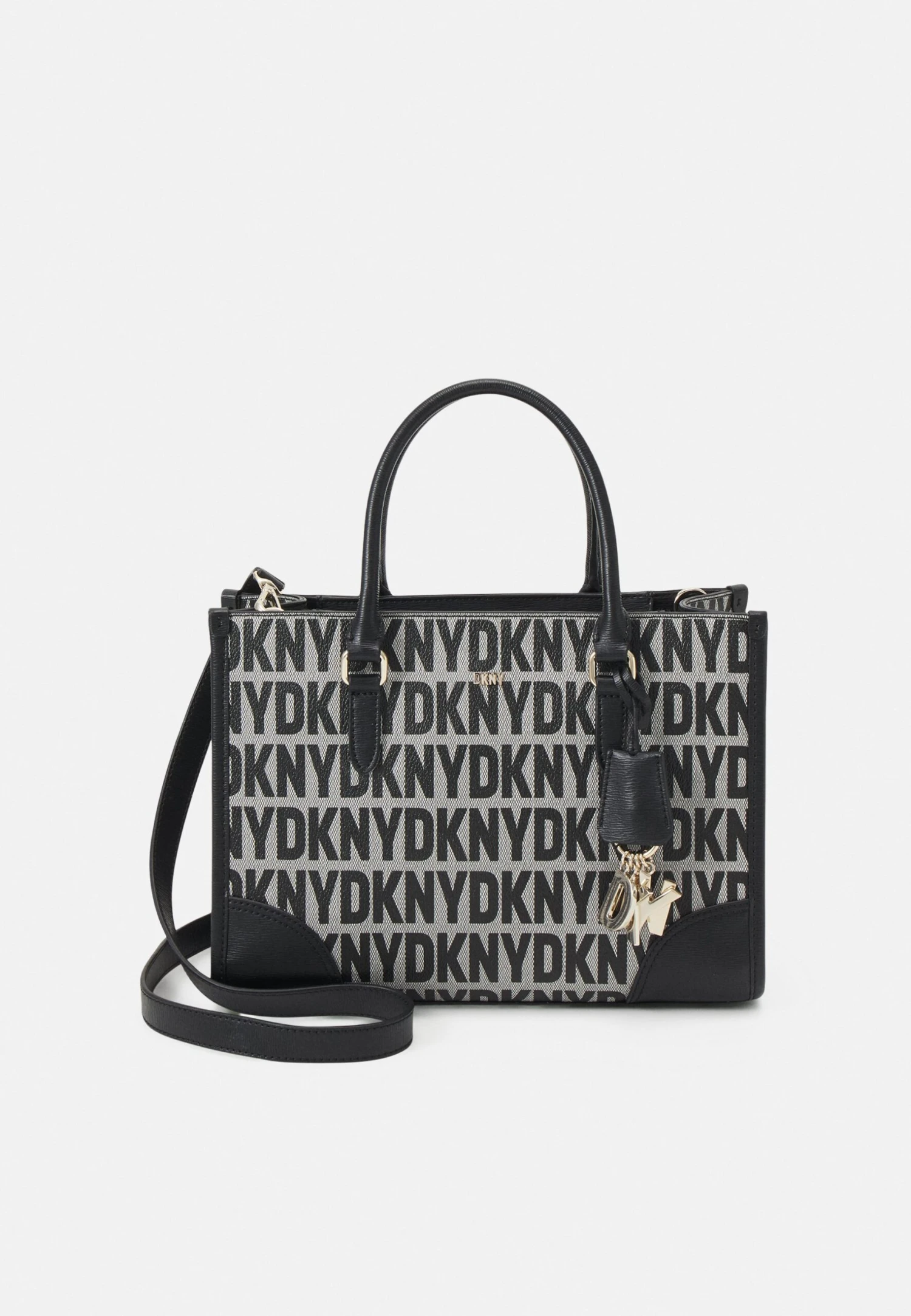 DKNY Perri Box Satchel - Handtas - Black Logo/Black 3 DKNY Perri Box Satchel - Handtas - Black Logo/Black