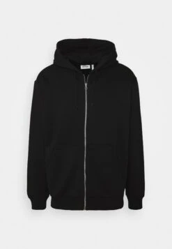 WEEKDAY Standard Zip Hoodie - Sweater Met Rits - Black -Mode Kledingwinkel 1e72f00b7ac04a4ba04c7cfc5f6f832a