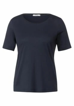 Cecil Basic Uni- T-Shirt Basic - Blau -Mode Kledingwinkel 1fb31f04f35a4c0e88df156286cc8353