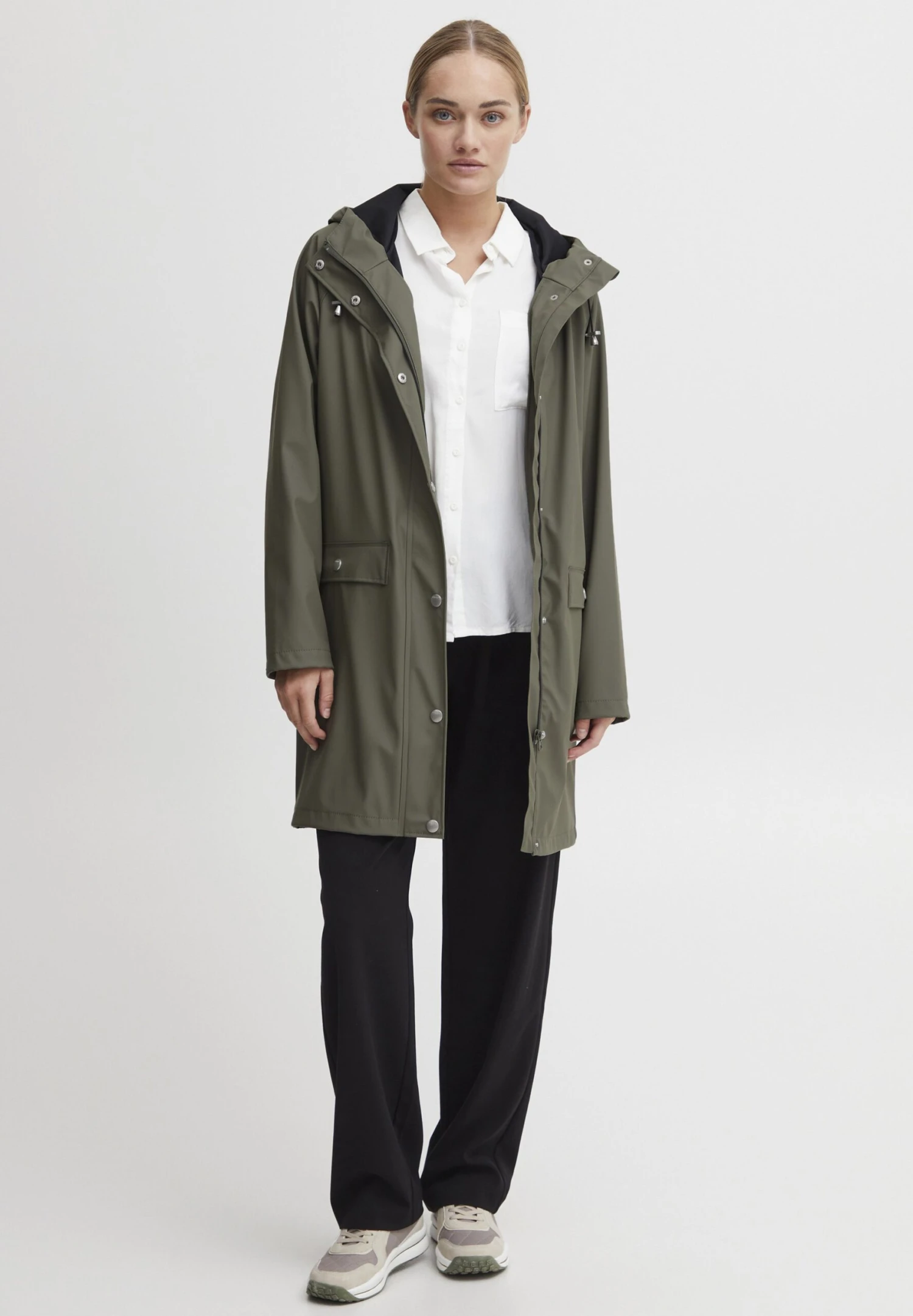 OXMO Oxtanne - Parka - Dusty Olive 4 OXMO Oxtanne - Parka - Dusty Olive - Afbeelding 2