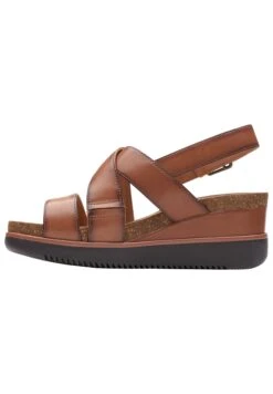 Clarks Sandalen Met Plateauzool - Brown