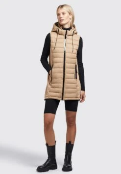 Khujo Weste Becca Matt - Bodywarmer - Beige -Mode Kledingwinkel 21bac4b3d6114b71b26881a2eb497ba5
