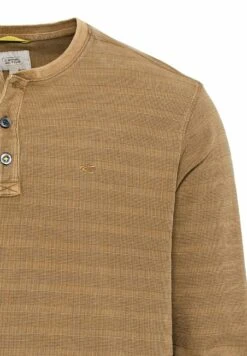 Camel Active Langarm Henley - Longsleeve - Wood -Mode Kledingwinkel 21e3b9b3de914cb087f52815e8031952
