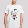 F4NT4STIC Long Cut Disney Aladdin Genie Face - T-Shirt Print - White