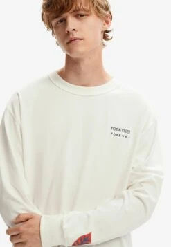 Desigual Arty Messages - Longsleeve - Beige -Mode Kledingwinkel 2308a8917f32416a8ca3bd5d27709ec1