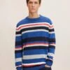 Tom Tailor Mit Streifenmuster - Trui - Royal Blue Red Grey Stripe -Mode Kledingwinkel 23a1001773774709b0be82e29ac71f4a