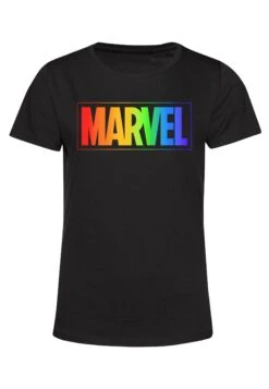 Marvel Other Rainbow Marvel - T-Shirt Print - Black -Mode Kledingwinkel 23da3b748cc14ba9b763f91d9d8c01dc
