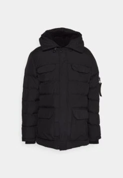 SikSilk Parka Coat - Winterjas - Black -Mode Kledingwinkel 2416e1cad17447e1a28f630db1f00506