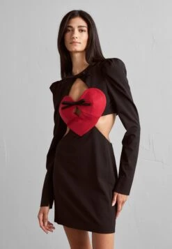 Cocktailjurk - Fantasy Print Black