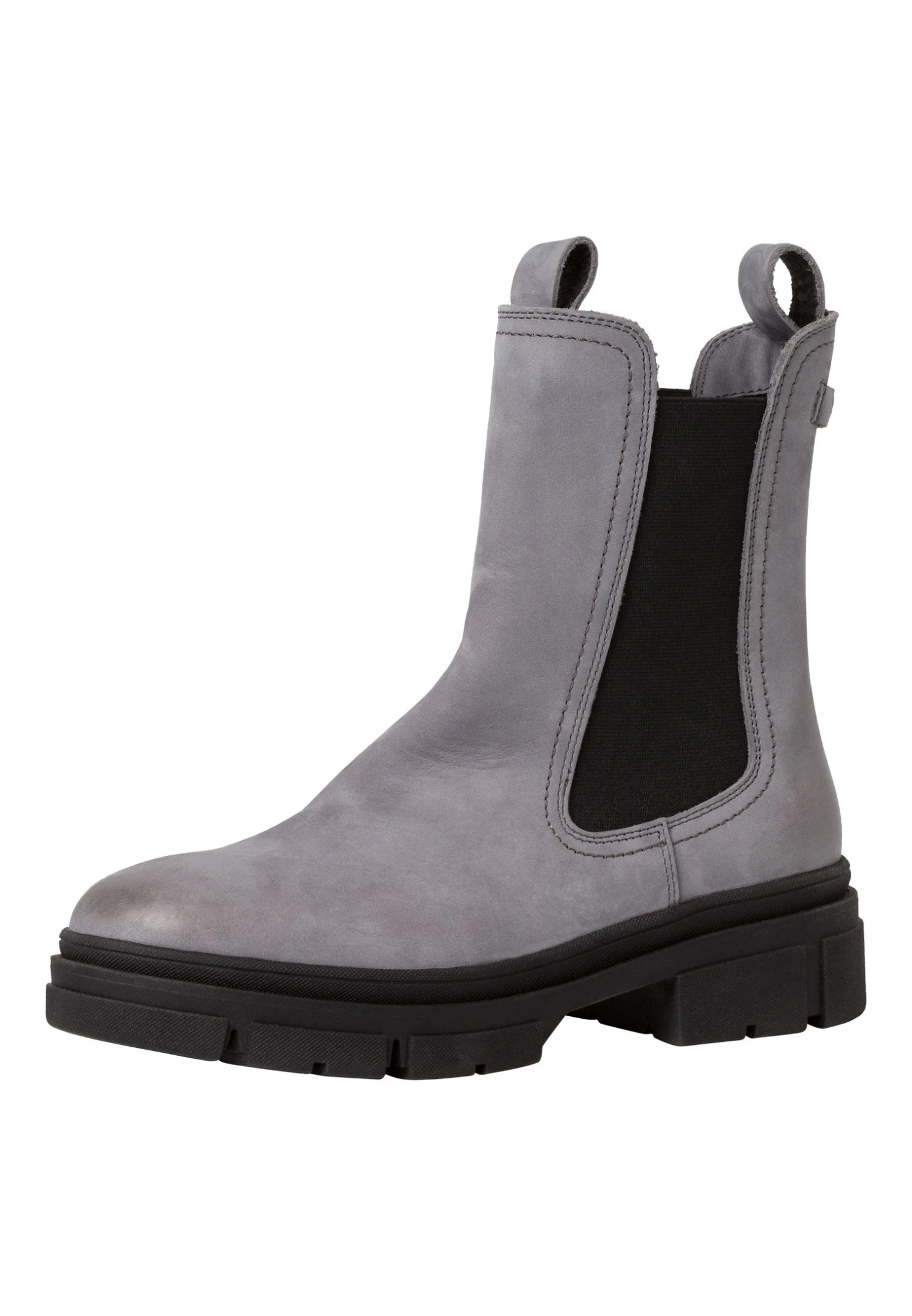 Tamaris Enkellaarsjes Met Plateauzool - Grey Nubuc 5 Tamaris Enkellaarsjes Met Plateauzool - Grey Nubuc - Afbeelding 3