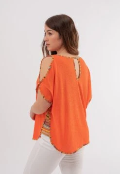 October Schlupf - Blouse - Orange -Mode Kledingwinkel 27bcd189220143eea96d51c54dcbd2eb