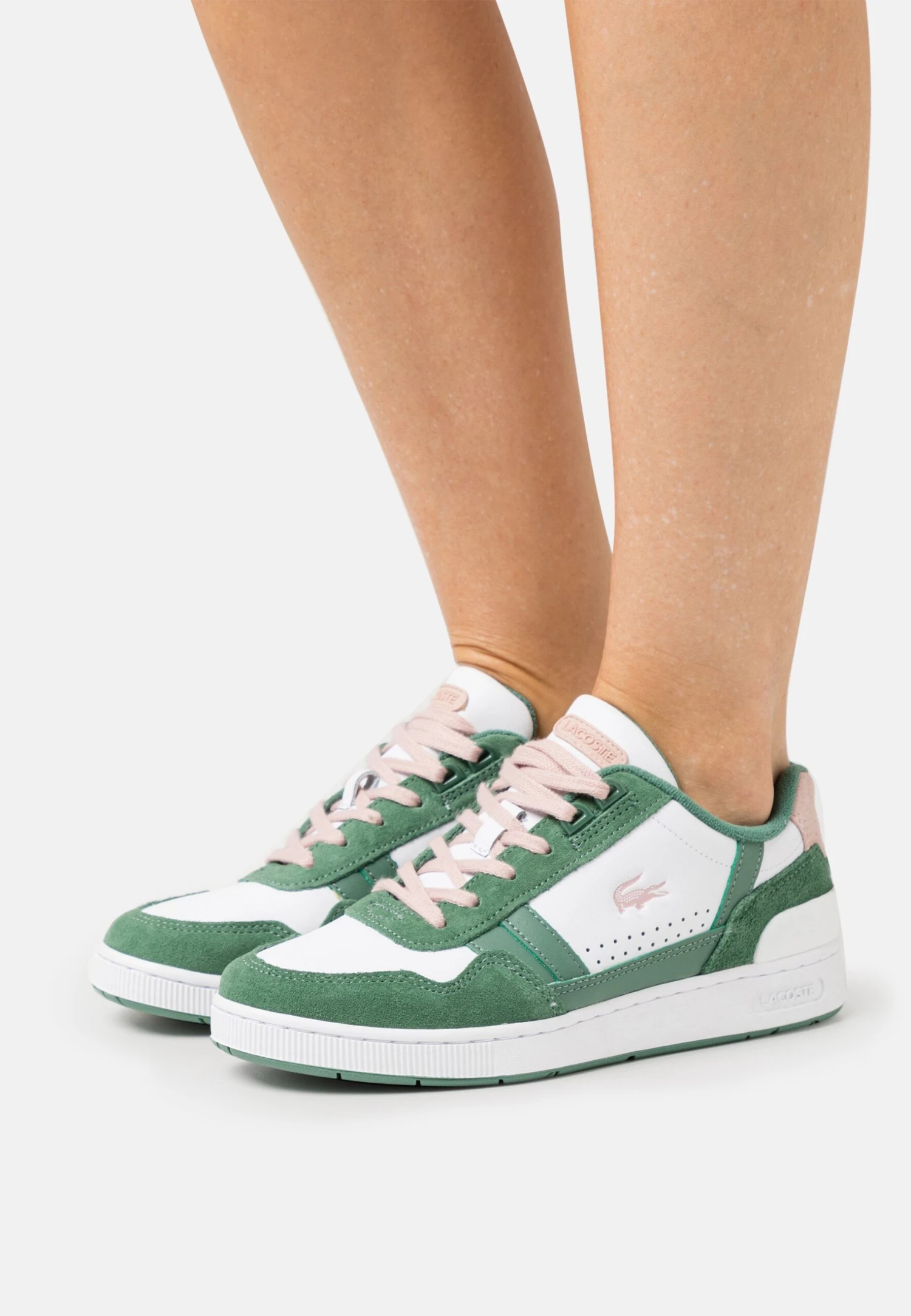 Lacoste T-Clip - Sneakers Laag - White/Light Pink 3 Lacoste T-Clip - Sneakers Laag - White/Light Pink