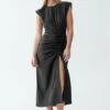 Calli Jorja Midi - Jurk - Black -Mode Kledingwinkel 29c8790087f044da86ea7dd2cd46d4f5