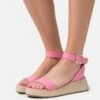 Even&Odd Sandalen Met Plateauzool - Light Pink -Mode Kledingwinkel 2a16b9a3781d4a38bfef0c5789985c2f